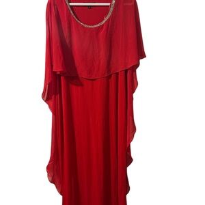 Elegant Red Women's Dress size 14. Great condition. Like new.